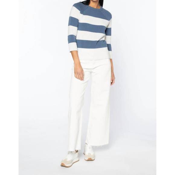 Whisper Short: Oatmilk Stripe
